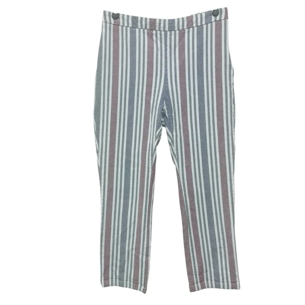 Free People Striped Mod Linen Pants